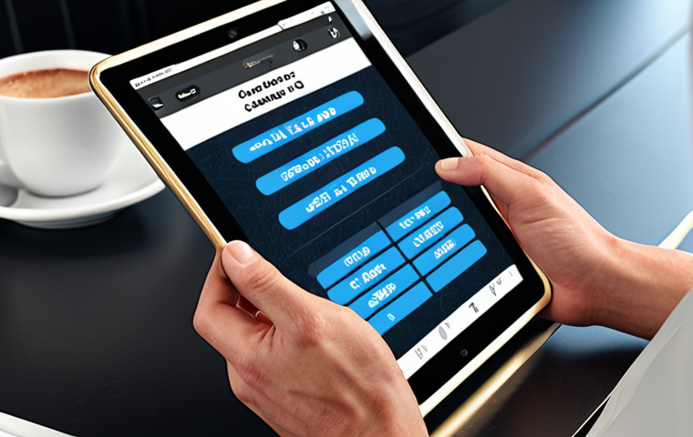 ** Data update. A person is digitally updating customer information on a tablet, ensuring addresses and phone numbers are current. The style should be modern and focused on technology.
**