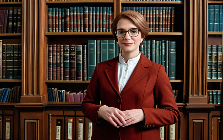 데이터 품질 관리 전략 수립 - ** A professional female architect, fully clothed in modest business attire, reviewing blueprints on...