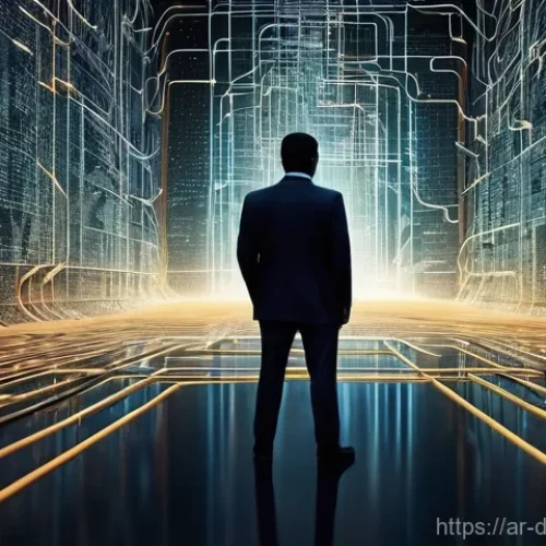 Home 20 클라우드 기반 데이터 품질 관리 시스템 - **Prompt:** A male Arab business professional, mid-30s, dressed in a tailored modern suit, stands at...