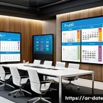 Home 20 데이터 품질 평가 방법론 - A modern corporate office environment in a Middle Eastern setting, featuring diverse professionals e...
